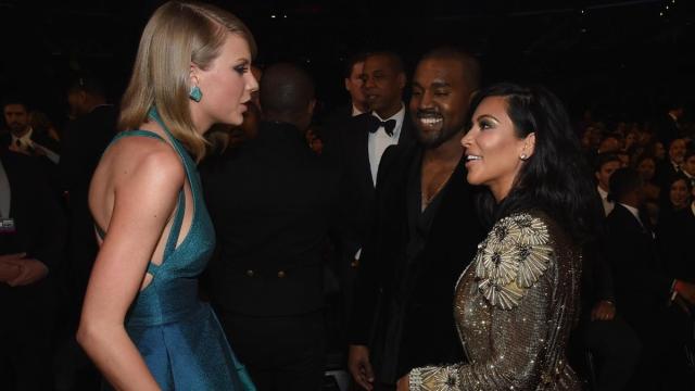 Taylor Swift não está bem com Kim Kardashian em seu casamento - fonte