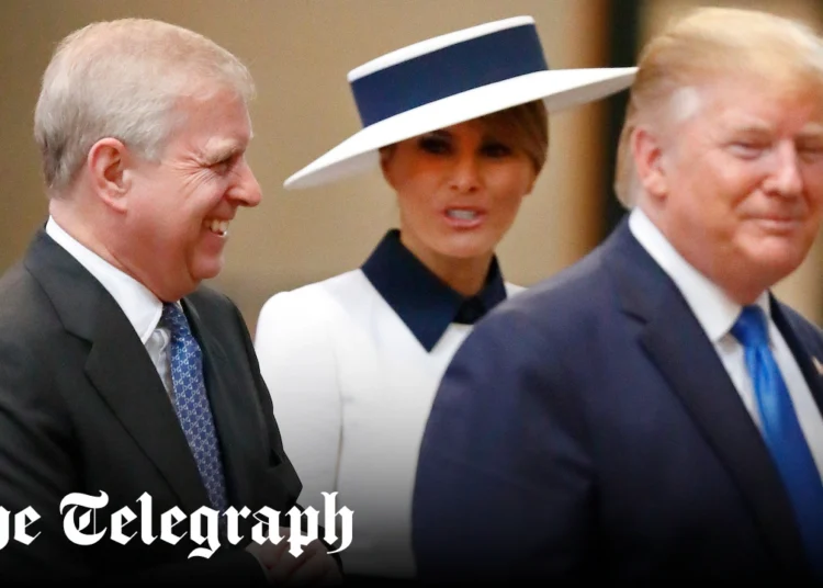 Trump se sente “mal” pela família real por causa de Andrew