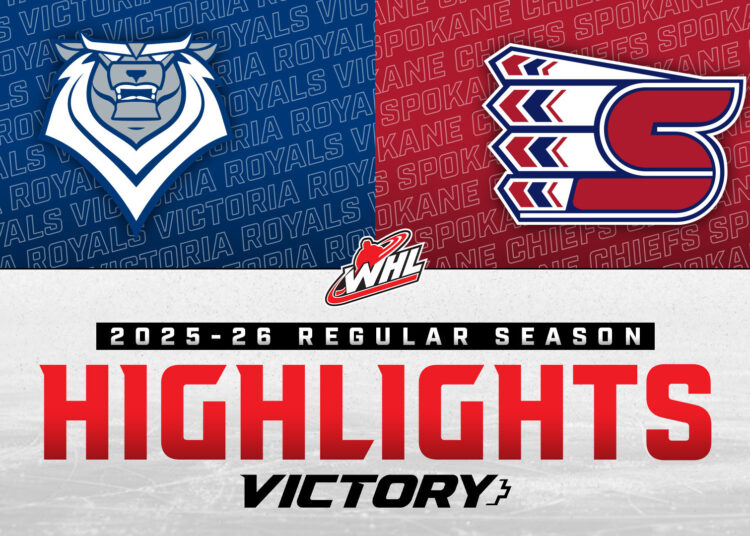 Victoria Royals em Spokane Chiefs 22/11 | Destaques da WHL 2025-26