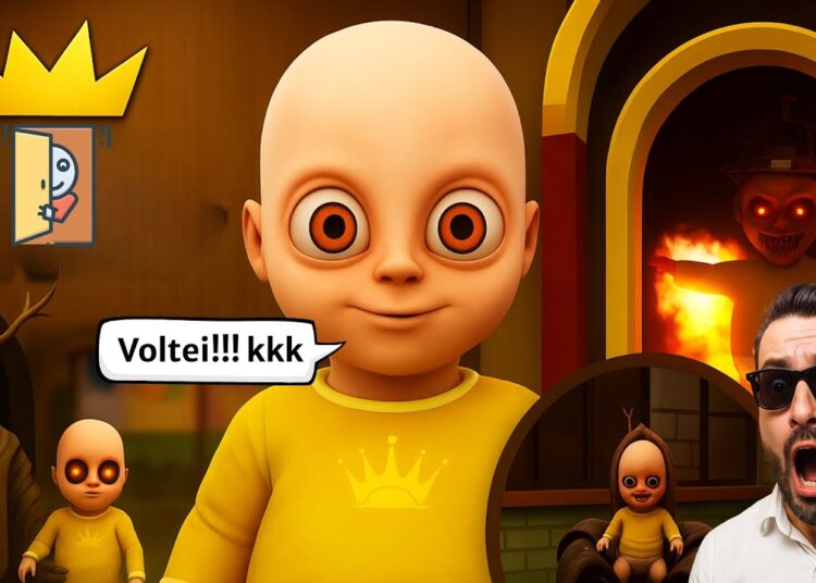 ENTREI NA CRECHE REALEZA DO BEBÊ AMARELO! 😱 Bebês MONSTRUOSOS em The Baby In Yellow! Novo Capitulo