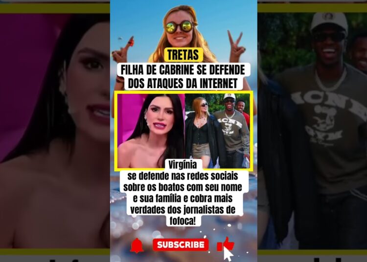 FILHA DE CABRINE SE DEFENDE DOS ATAQUES NA INTERNET #fofoca #feedshorts