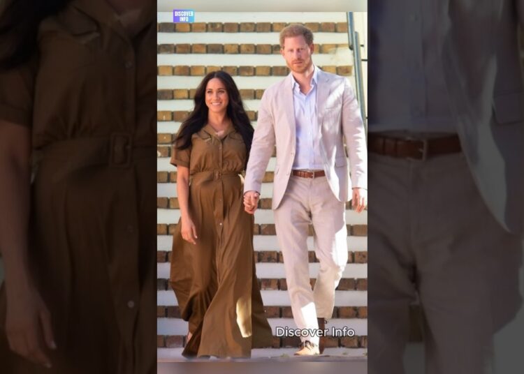 Harry & Meghan’s Hand-Hold Heartmelt in Brown Glam! 💕👗 #meghanmarkle #shorts #royal