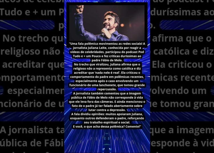 JORNALISTA DETONA PADRE FÁBIO DE MELO E DISPARA NADA NELE É REAL!