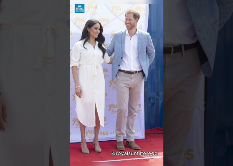 Harry & Meghan’s Sweet PDA Moment Melts Hearts! #shorts  #britishroyalfamily #royalfamily
