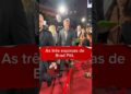 As três esposas de Brad pitt.