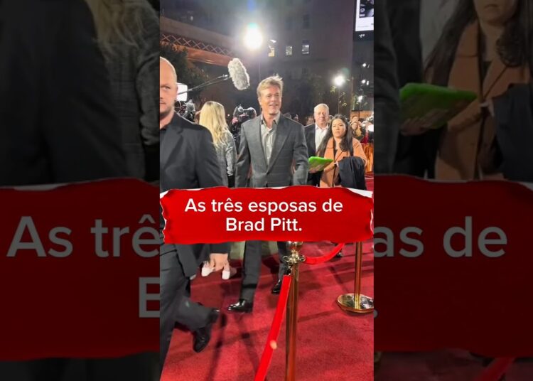 As três esposas de Brad pitt.