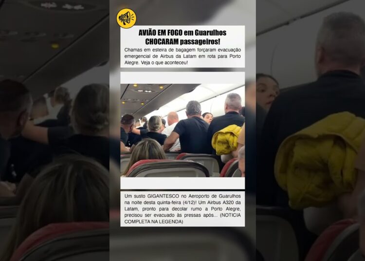 AVIÃO EM FOGO em Guarulhos CHOCARAM passageiros!