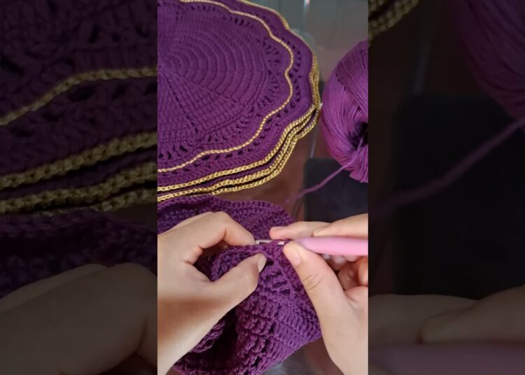 produção do sousplat realeza 🧶💐 #crochet #croche #crochê #atelier #americanodecroche