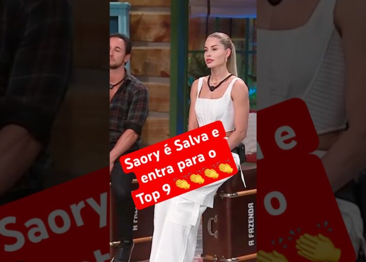 🔥 AFAZENDA 17 – SAORY PRIMEIRA PEOA  SALVA  DO REALITY #afazenda17