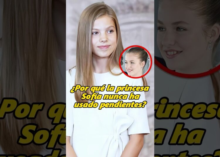 ¿Por qué la princesa Sofía nunca ha usado pendientes?#sofia #leonor #felipe #royal #trending #foryou