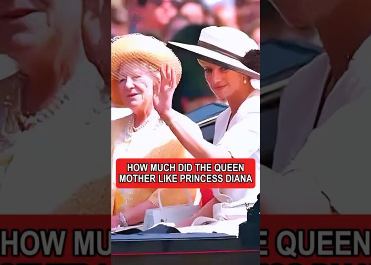How much did Queen mother like Princess Diana #royal#Queen mother #Diana#Princess of Wales