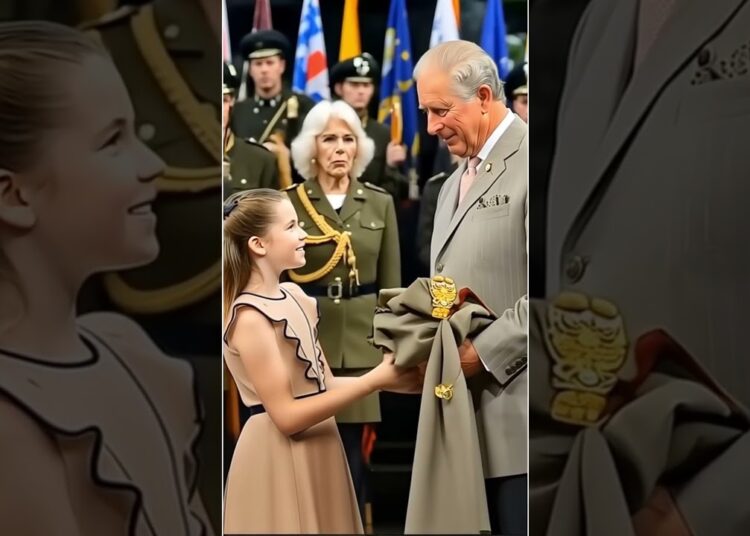 😱 Unbelievable! Charlotte Gives King Charles a Royal Uniform – Camilla Explodes with Anger! #royal