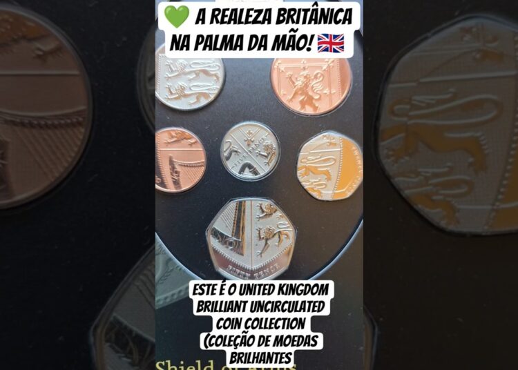 🔥 Coleção valiosa escudo Britânico ❗ A Realeza Britânica na Palma da Mão! world  Coins