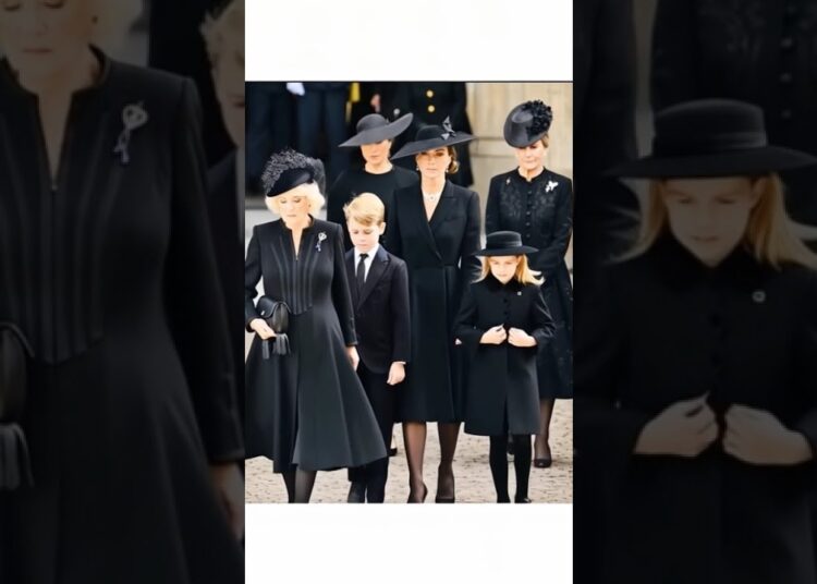 Queen Camilla, Kate & Royal Children in Heartbreaking Funeral Procession – A Nation Mourns #royal