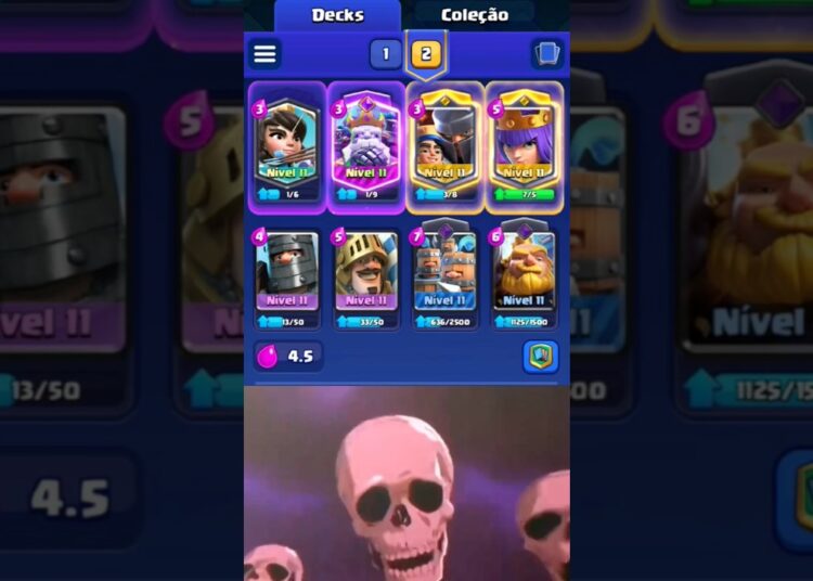 JOGUEI COM O DECK DA REALEZA #clashroyale #gaming #meme