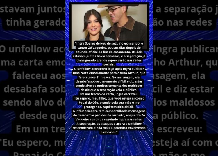 INGRA SOARES PARA DE SEGUIR ZÉ VAQUEIRO