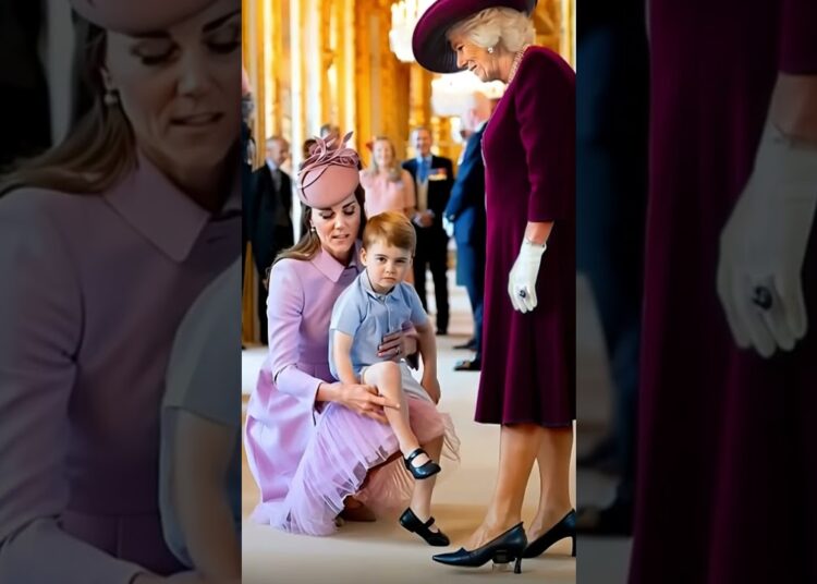 What is Queen Camilla doing to Prince Louis #roya