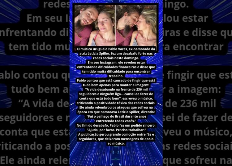 EX DE LETÍCIA SPILLER PEDE AJUDA