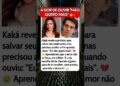 Kaká revela que lutou para salvar seu casamento… mas ouviu algo que o destruiu 💔