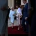 Queen letizia help to Queen Elizabeth #britishroyalfamily #royal