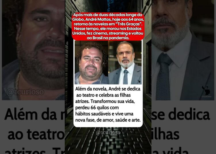 André Mattos volta à Globo após 20 anos totalmente transformado! ✨