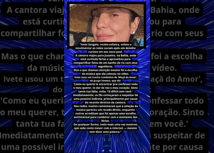 IVETE SANGALO POSTA MÚSICA SUGESTIVA