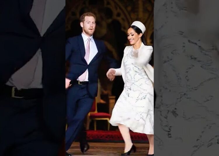 So romantic: Harry leads Meghan ✨#royal #princeharry #meghanmarkle #dance #royalfamily