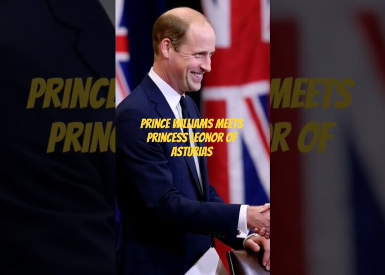 Prince Williams meets Princess Leonor of Spain #spanishroyalfamily