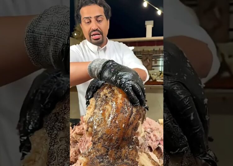 Dubai Sheikh Celebrates Wedding with Huge Camel Biryani for 10–12 Guests #camel #shorts #shortvideo