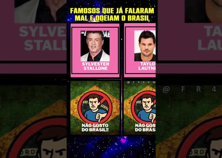 FAMOSOS QUE JÁ FALARAM MAL E ODEIAM O BRASIL #shortsvideoviral #famosos #shortvideo #celebridades