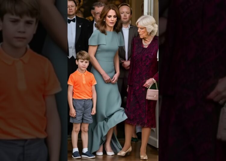 Strange actions make Kate uncomfortable #royal #catherineelizabeth  #princelouis #princewilliam