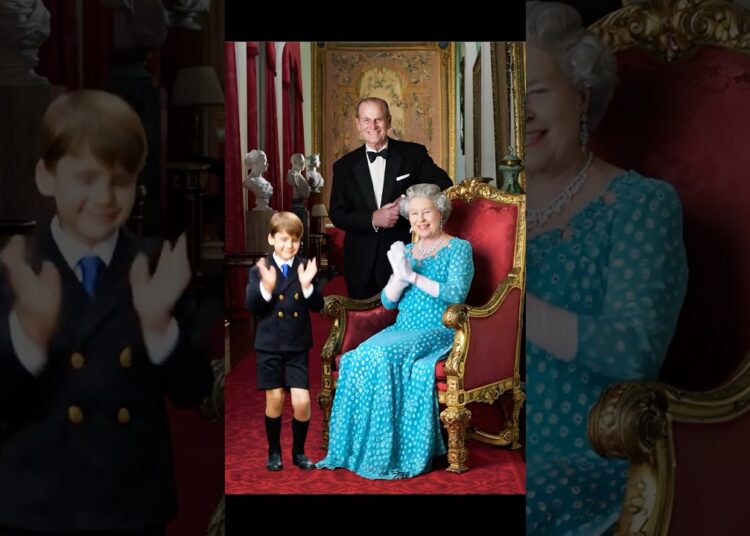 Precious memory: Louis making the Queen laugh so hard 🌹 #royal #princelouis #queenelizabeth