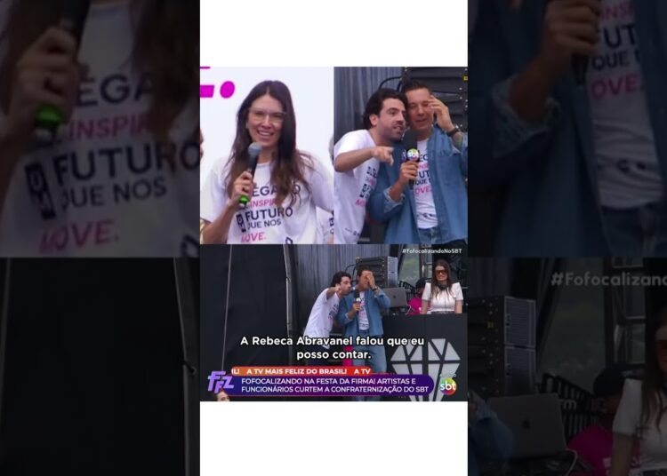 Rebeca Abravanel libera Matheus Baldi para revelar fofocas da festa do SBT