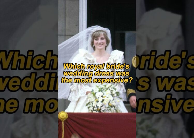 Which royal bride’s wedding dress was the most expensive? The answer might surprise you! #royalfamil