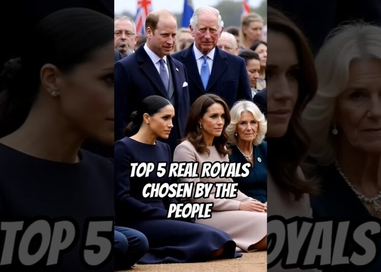 Top 5 Real Royals Chosen by the People #royal #camilla #charles #william #kate #harry #meghan #anne