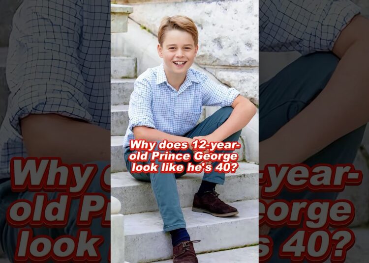 Why does 12-year-old Prince George look like he’s 40? #princegeorge #royal #foryou #fyp