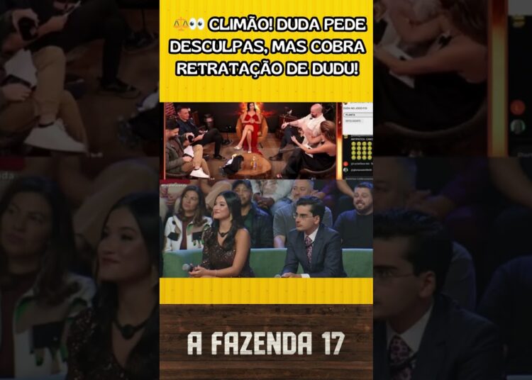 ⚖️👀 Climão! Duda pede desculpas, mas cobra retratação de Dudu!