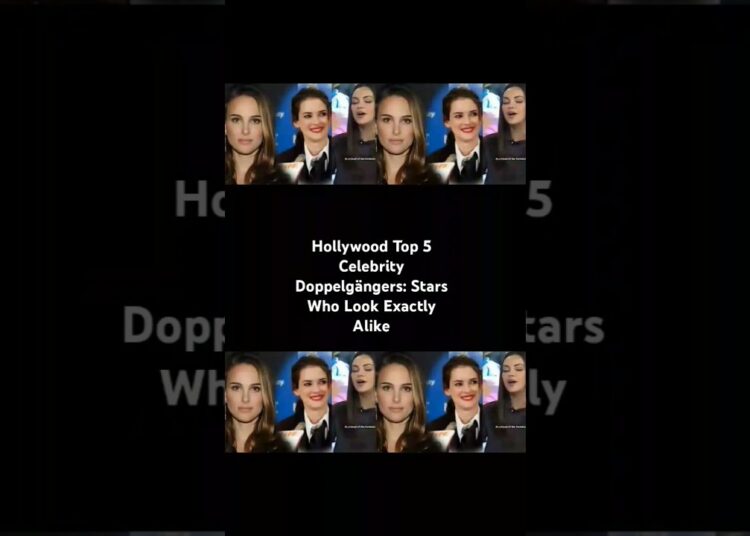 Hollywood Top5 Celebrity Doppelgängers:Stars Who Look Exactly Alike#hollywood#celebritydoppelgangers