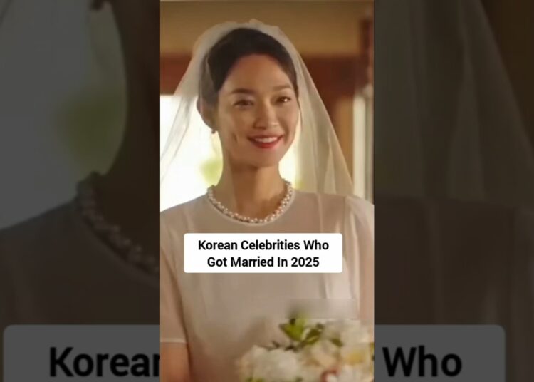 2025 Korean Celebrity Wedding #kdrama #youtubeshorts #trending #shinminah #kimwoobin #wedding #fyp