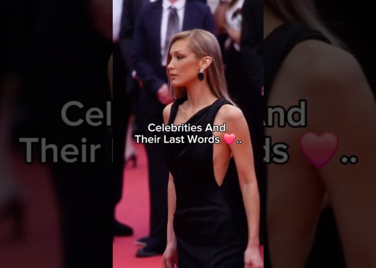 Celebrities’ Last Words Will Shock You 😱