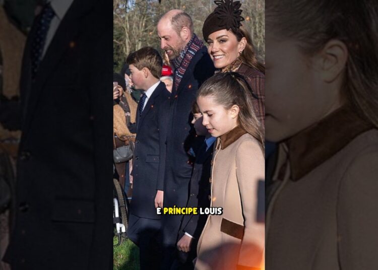 Caminhada de Natal da Família Real 2025 – Sandringham #realeza #princesacharlotte