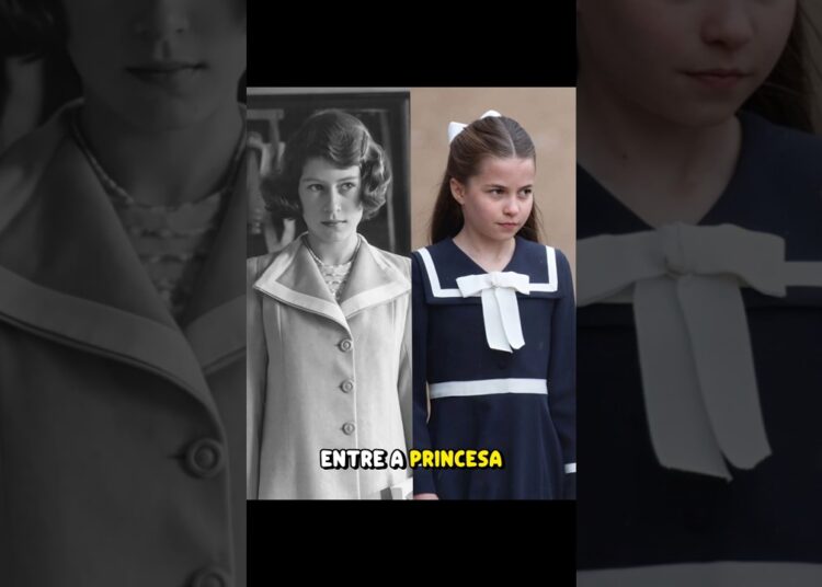 A impressionante semelhança entre a princesa Charlotte e a jovem rainha Elizabeth #realeza #royals