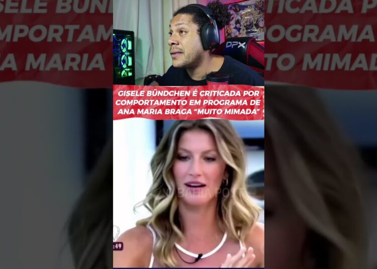 😱 atitude de gisele bündchen em programa gera debate na web 📺🔥 #shorts #trending #famosos #brasil