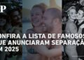 Paolla Oliveira e Diogo Nogueira: veja outros casais de famosos que se separaram em 2025
