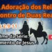 O encontro da realeza terrena com a Realeza divina. A entrega dos presentes: ouro, incenso e mirra.