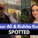 Baseer Ali & Rishita Kothari Spotted At Mumbai Airport