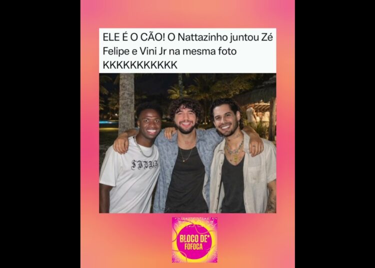 o #nattan juntou #zefelipe e #vinijr na mesma foto. 🤣🤣🤣 #fofocas