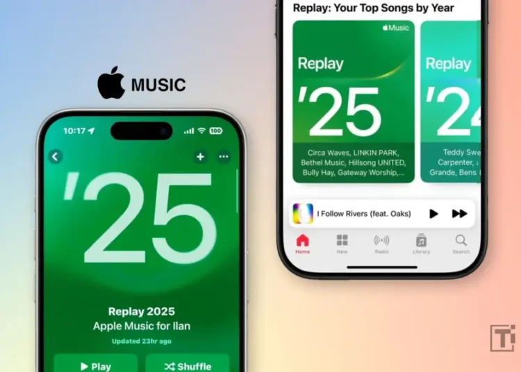 Apple Music Replay 2025 é lançado com novos insights, listas de reprodução atualizadas e paradas globais