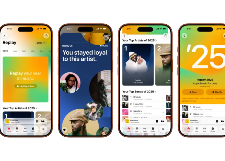 Apple Music Replay 2025 já está disponível com novos insights de audição