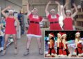 As tradições australianas trocam alta visibilidade por 'Papai Noel sexy' em 'Mean Girls' Dance - e se tornam virais